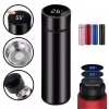 Garrafa Térmica 500ml Com Medidor De Temperatura Digital Led