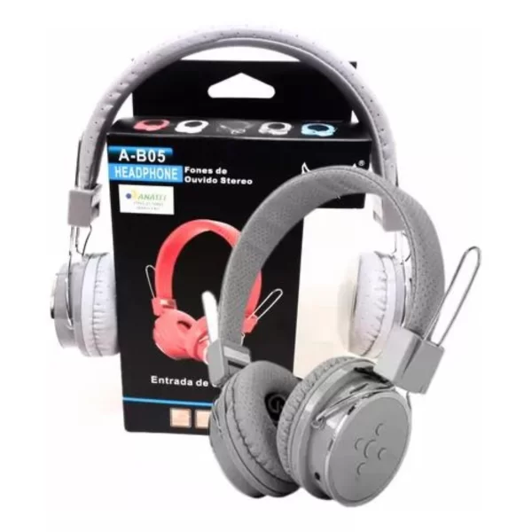 Fone de Ouvido Bluetooth B05 Headphone Dobrável