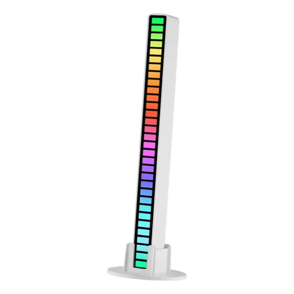 Barra de Led RGB Rítmica Recarregável Music Microfone Embutido Knup