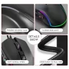Mouse Gamer 7200DPI 10 Botões Macro LED RGB Com Fio Alta Precisão Ergonômico Ajustável Para Jogos PC Notebook