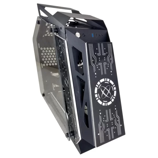Gabinete Gamer PIXXO M-ATX, Suporta 6 coolers - USB 3.0 - LKL06P