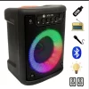 Caixa caixinha de som bluetooth kts 1350 led igual jbl auto falante 3 polegadas, toca pen drive, rádio fm, conecta uma na outra