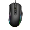 Mouse Gamer 7200DPI 10 Botões Macro LED RGB Com Fio Alta Precisão Ergonômico Ajustável Para Jogos PC Notebook