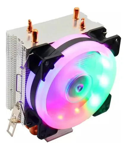 Cooler P/ Processador 2 Heatpipes Hidráulico Silencioso Rgb