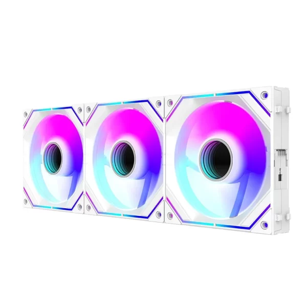 Wovibo 120mm ventiladores de refrigeração uni de argb rgb cooler ventilador pwm 4pin emenda sem fio 5v pc caso ventilador infinito espelho