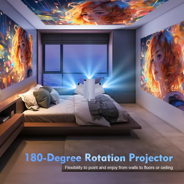 Magcubic HY300 Pro Mini Projetor Portátil 4K 720P Vídeo Dual Wifi6 Android 11 260ANSI BT5.0 Filme Home Theater