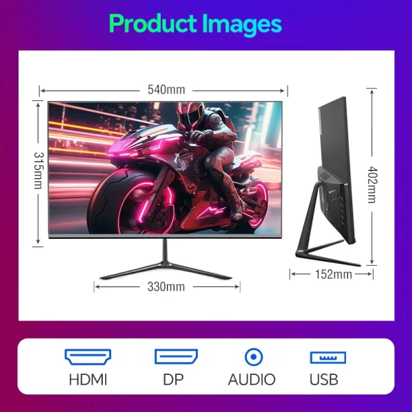 Principal! Novo anmite 24 Polegada monitor de jogos de computador 200hz ips display lcd 1920x1080p fhd desktop ultra-fino computador de jogos screen100hz