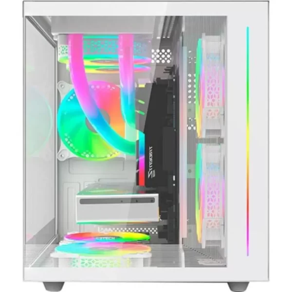 Gabinete Gamer Aquarius C3TECH MT-G810 sem FANS Branco