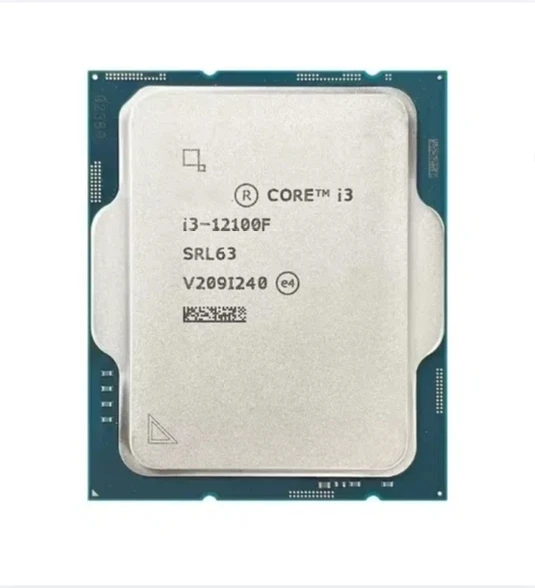 Processador CPU i3 12100F Core i3-12100F LGA 1700 novo, mas sem cooler