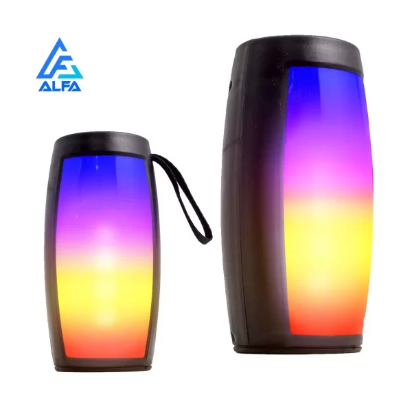 Caixinha De Som Amplificada Bluetooth LED RGB Cartão SD Radio Fm USB