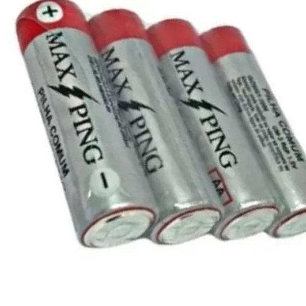 Kit 5 Cartelas com 4 pilhas AA Total 20 pilhas