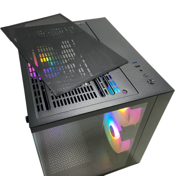 Gabinete Gamer Aquário CGH100B Com 3 FANS EW2412L41 - Sem Fonte