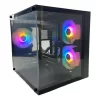 Gabinete Gamer Aquário CGH100B Com 3 FANS EW2412L41 - Sem Fonte