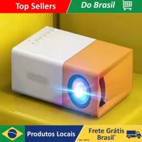 Mini projetor portátil home theater smart TV cinema 3D, capaz de reproduzir filmes 4k através da porta de alta definição