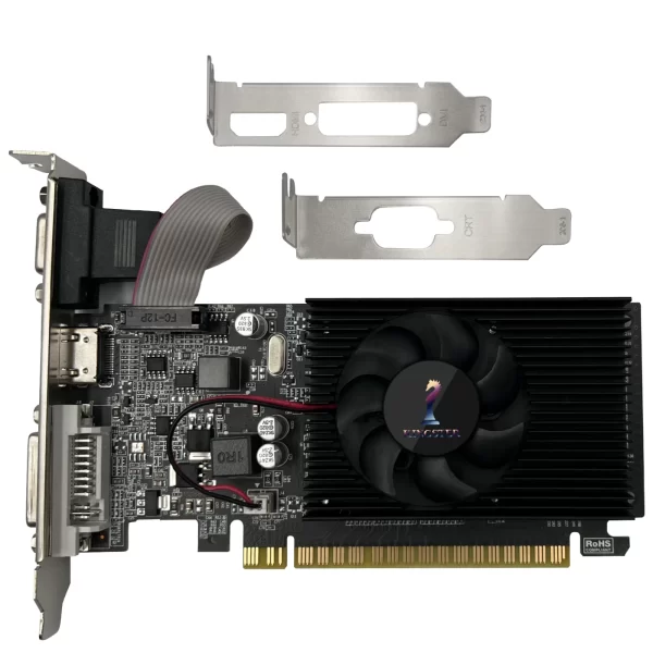 Placa de vídeo GT210 1GB PCIE X16 2.0 Placa gráfica NVIDIA GeForce GT 210 DDR3 VGA HD DVI Computador desktop com GPU GT210 64Bit 1800MHz