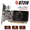 Placa de vídeo GT210 1GB PCIE X16 2.0 Placa gráfica NVIDIA GeForce GT 210 DDR3 VGA HD DVI Computador desktop com GPU GT210 64Bit 1800MHz