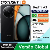 Xiaomi-Smartphone Redmi A3 Versão Global, MediaTek, Helio G36, Bateria 5000mAh, 90Hz, Display de 6,71 ", [Estreia Mundial]