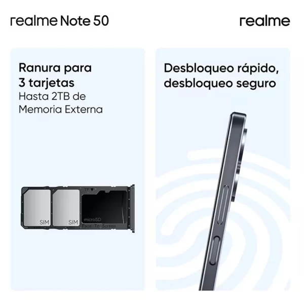 [Novidades] Realme Note 50 Smartphone 6,74''3 + 64GB 90Hz Display 5000mAh Ultra Slim 13MP AI Camera Mobile Poderoso