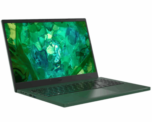 Notebook Acer Vero AV15-53P-51MR, Tela 15" FHD, Intel Core i5-1335U, 8GB RAM 512GB SSD, Windows 11 Pro, Intel Iris Xe Verde